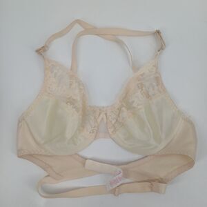 womans vintage backless by smoothie size 34c bra cream lace bra